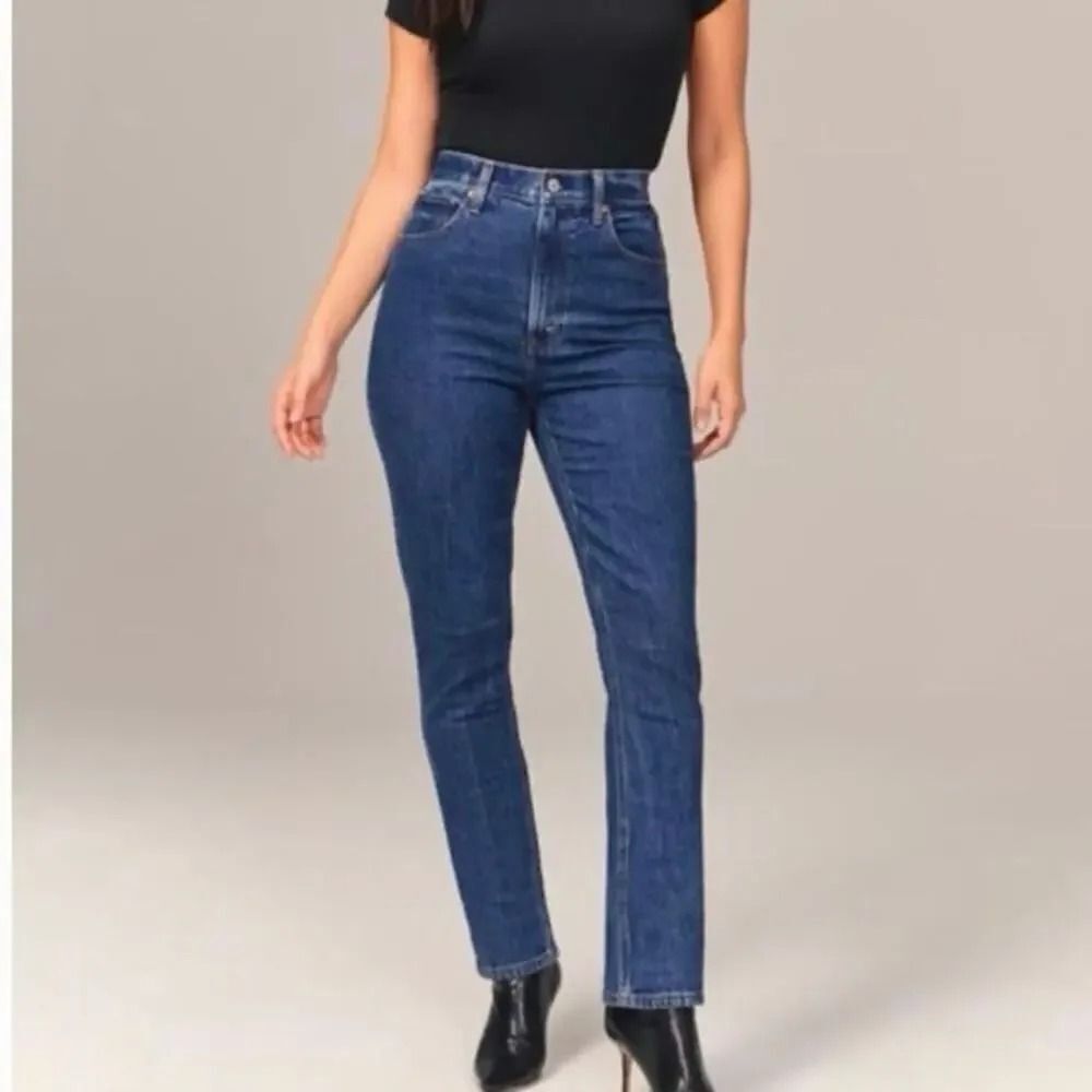 Abercrombie & Fitch The Slim Straight Ultra High-Rise Jeans Size 28/6r